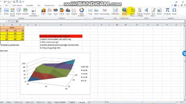 Excel 3 boyutlu grafik çizdirme смотреть онлайн