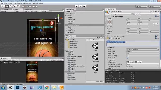 Basketball 3D Customizing the game смотреть онлайн