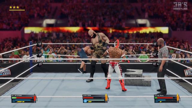 John Cena vs Rey Mysterio vs Big Show | Triple Threat Match | WWE 2K23 | Ultra Realistic RTX 4090 смотреть онлайн