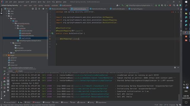 Default Authentication and In-Memory Authentication | Spring Security 6 - Spring Boot 3 | Part 2 смотреть онлайн