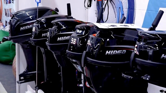 Hidea на выставке 'Охотник и рыболов. Активный отдых 2018' в Перми.  Мотор для лодки.