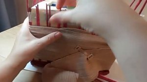 МК. Малиновая шкатулка из бумажной лозы своими руками.