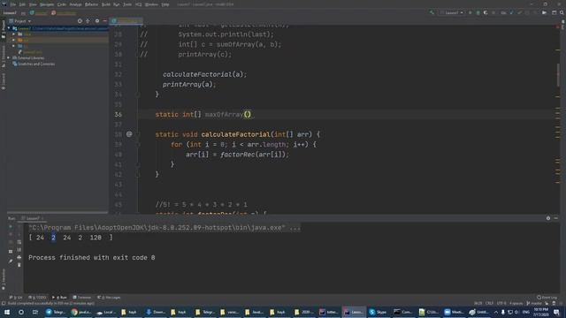 7_2(foreach, functions ( calculateFactorial, makeArrayEven, bubbleSort) ) смотреть онлайн