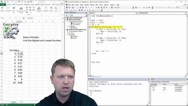 Macro Monday Solution - Find the Min and Max in a Table - Code Included смотреть онлайн