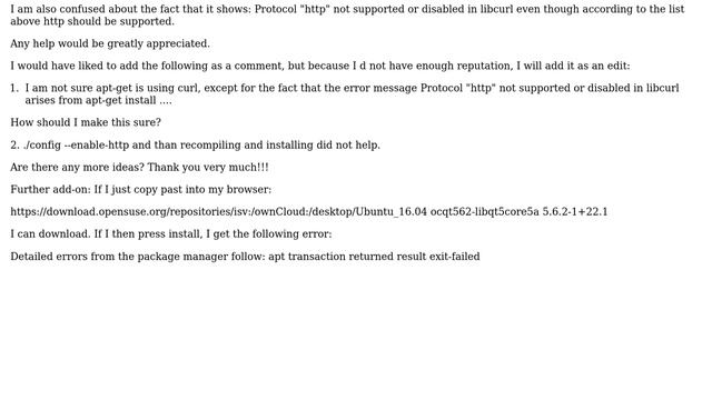 Protocol "http" not supported or disabled in libcurl смотреть онлайн