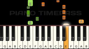 Alors On Danse Song 🔥 | Piano Tutorial | Piano Notes | Piano Online #pianotimepass #tiktok