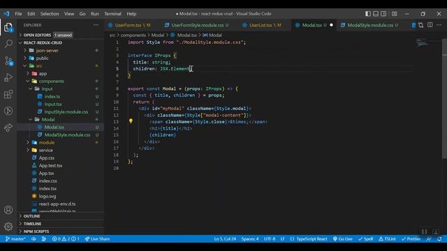 11. React CRUD Application with Redux, JSON Server, router, axios - View user data смотреть онлайн