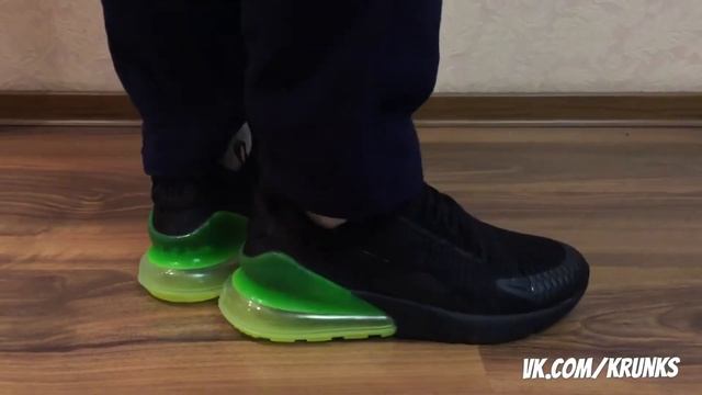Обзор кроссовок Nike Air Max 270 Black volt от магазина RUN. смотреть онлайн