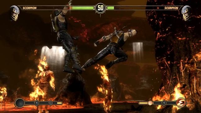 Mortal kombat 9. Как пройти всю башню на эксперте без поражений за Скорпиона. смотреть онлайн