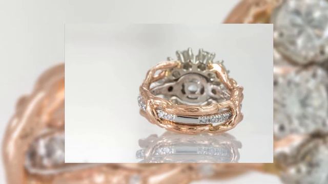 Rose and White Gold Antler Guard with Diamonds смотреть онлайн