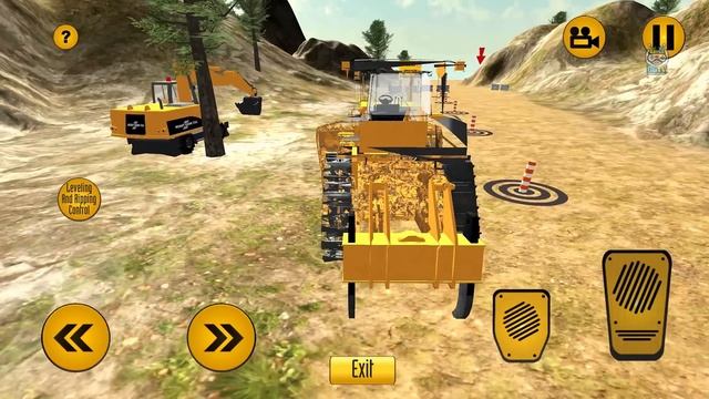 Real Road Construction Simulator Game 2022 - Bucket Excavator Games - Android Gameplay смотреть онлайн
