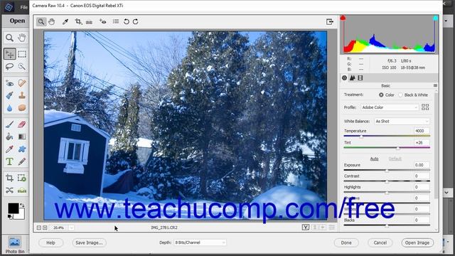 Photoshop Elements 2019 Tutorial The Camera Raw Dialog Box in the Editor Adobe Training смотреть онлайн