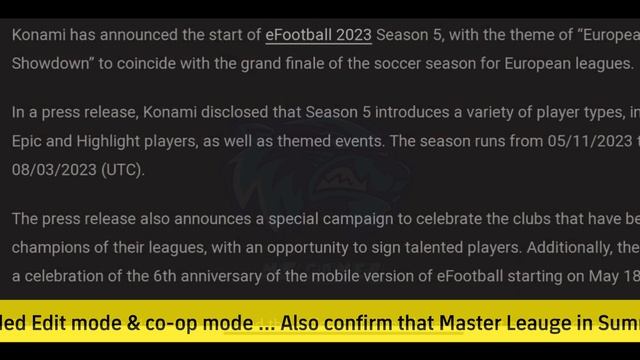 eFootball 2024 Mobile Release Date Is Here ? смотреть онлайн
