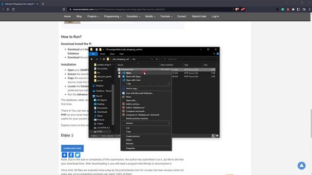Shopping Cart Application in PHP Demo смотреть онлайн