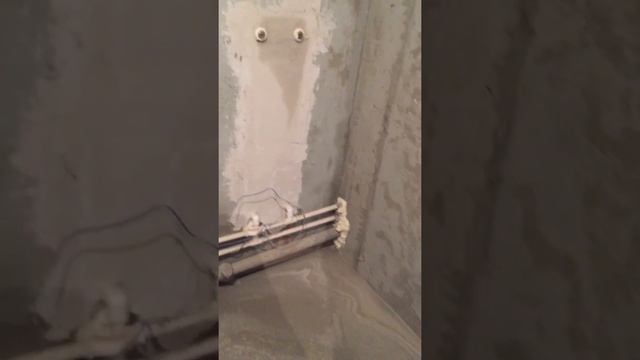 Подготовка стен под кафель.Штукатурка по маякам.Теплый пол. смотреть онлайн