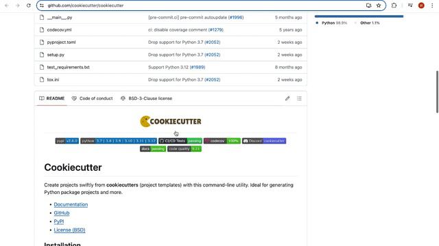 Шаблонизация проектов. Cookiecutter смотреть онлайн