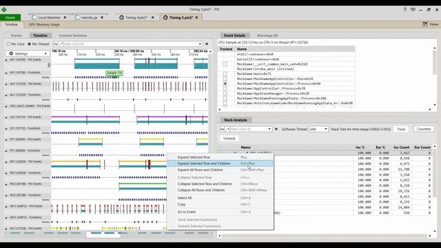 PIX Tracked Functions and CPU Samples In PIX Timing Captures смотреть онлайн