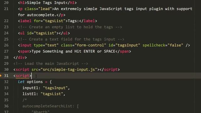 Create A Simple Tags Input With Autocomplete Support смотреть онлайн