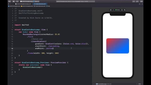 Linear, Radial, and Angular Gradients in SwiftUI | Bootcamp #5 смотреть онлайн