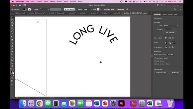 Glowforge Design Tutorial: Banner Style Nursery Sign using Adobe Illustrator смотреть онлайн