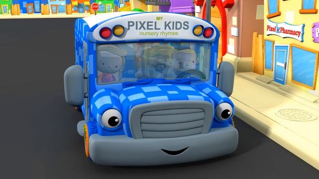 Wheels on the Bus 2 Goes Round and Round Nursery Rhymes смотреть онлайн