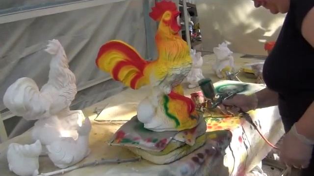 Как красить фигуры из гипса смотреть онлайн