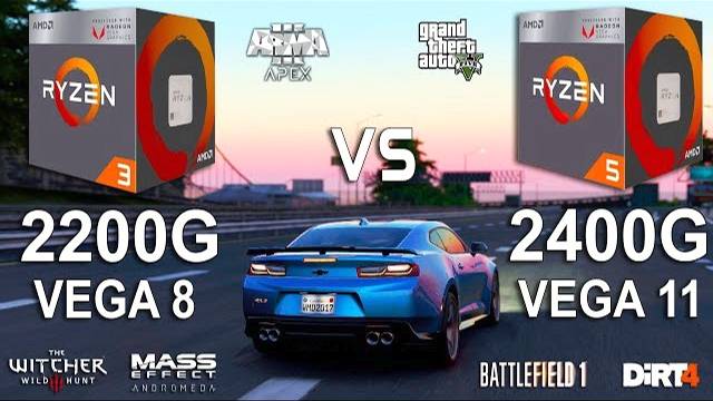 Ryzen 3 2200G APU vs Ryzen 5 2400G APU Test in 7 Games смотреть онлайн