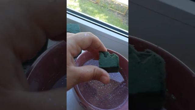ASMR|||| блестящая вода•••губка для цветов смотреть онлайн