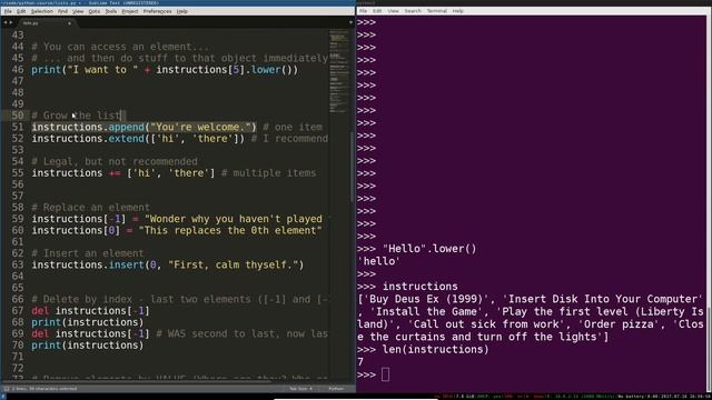 Python 3 Programming Course: 7 - Lists смотреть онлайн