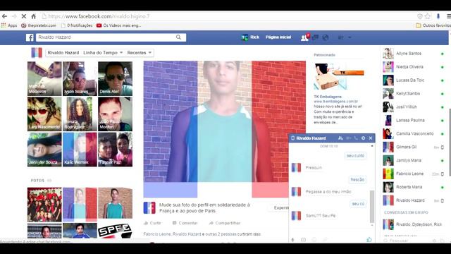 Como colocar bandeira francesa na foto de perfil do Facebook 2015 смотреть онлайн
