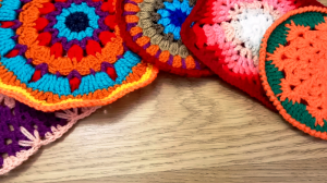 Яркие и Классные изделия Крючком! Что успели связать в январе Салфетки, мотивы и круглые подставки
