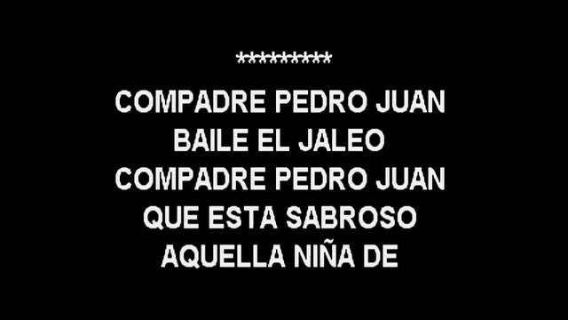 Francis Santana Compadre Pedro Juan karaoke смотреть онлайн