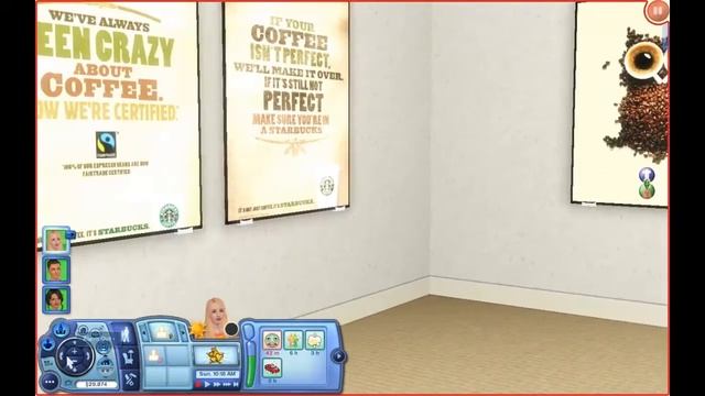 Sims 3 Starbucks Brand Set Review: (A Custom Content set). смотреть онлайн