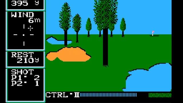 NES/Famicom Game: Family Computer Golf - US Course (1987 Nintendo) смотреть онлайн