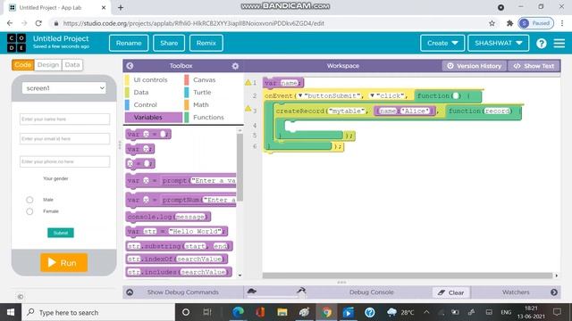 Register app|| Data || coding in Java Script смотреть онлайн