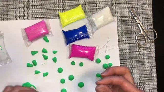 Ягодки из пластилина/ Декор для скрапбукинга