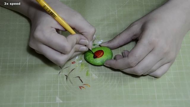 Speed Painting - Rock painting of a ladybug - Steine bemalen Marienkäfer смотреть онлайн