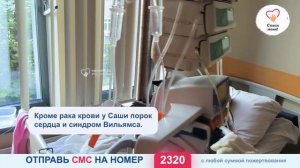 Новый сбор! РАК и порок сердца истерзали маленькую Сашу. Помогите!
