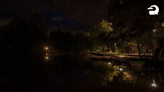 Peaceful Lake Sounds at Night | Frogs, Crickets, Owls, Nature Sounds - Relaxing Sleep | 수면 ASMR смотреть онлайн