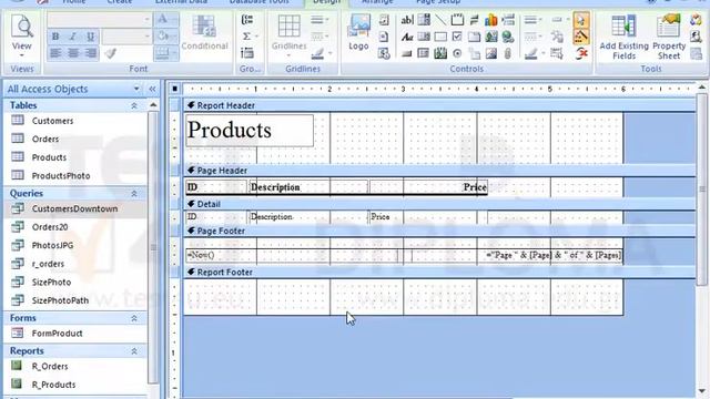 Move the text box displaying the date, to the Report Footer of the R_Products report. смотреть онлайн