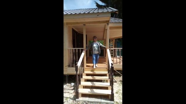 Баня одноэтажная с эркером! смотреть онлайн