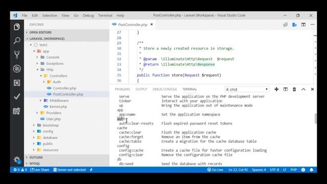 PHP Artisan in Laravel framework - (Hindi) смотреть онлайн