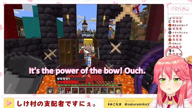 【Hololive】Hololive Fantasy Ft. Miko, Flare, Polka【Minecraft】【Eng Sub】