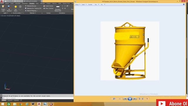 Autocad 3D Modelleme-Beton Kovası Çizimi (Sheet Metal) смотреть онлайн