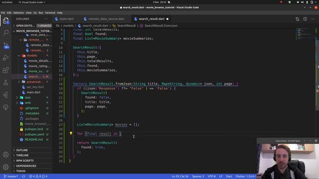 5.8) fromJson | JSON | The Complete (FREE) Flutter Course смотреть онлайн