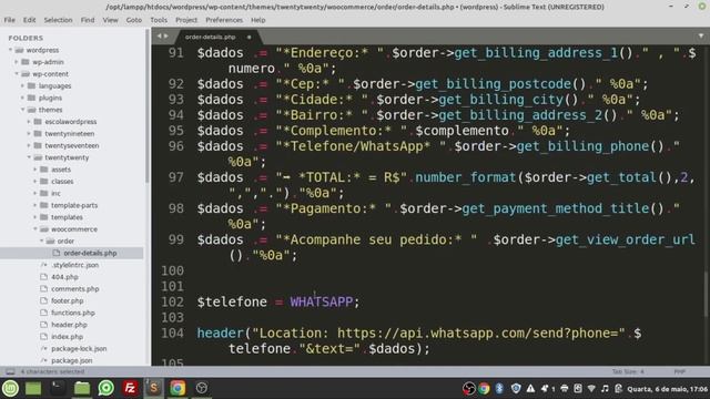 Integração do Woocommerce com WhatsApp - Aula 5 смотреть онлайн