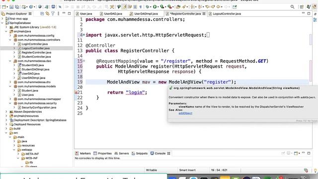 33 JAVA Spring MVC Authentication and Register Controller with Page смотреть онлайн