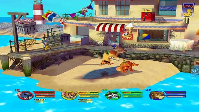 Tom And Jerry In War Of The Whiskers  / Tom Vs. Monster Jerry Vs. Butch  Vs. Lion