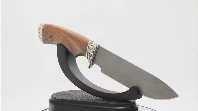 Нож Ворон, клинок из тигельного булата смотреть онлайн