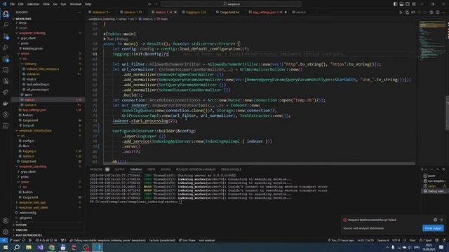 Поисковая система на Rust (Axum, Tonic, Leptos). Часть 7. Конфигурация и логирование смотреть онлайн